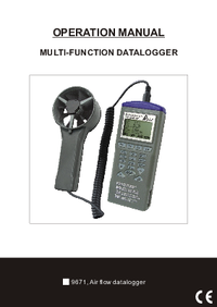 Thumbnail of document Manual - 9671 Multifunction Vane Thermo-Anemometer